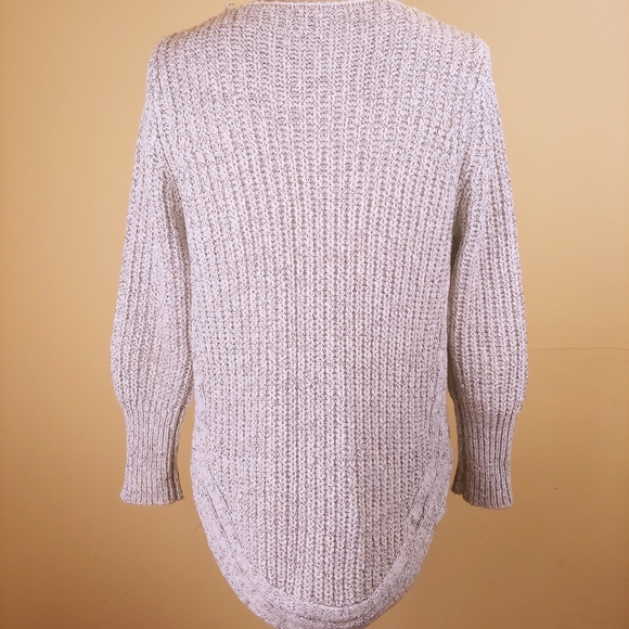 Papillon White Crew Neck Chunky Knit Sweater - Picture 4 of 8